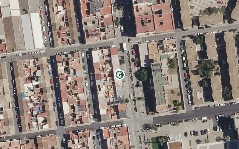 Vista aérea de la ubicación de Residencia de Personas Mayores de Isla Cristina