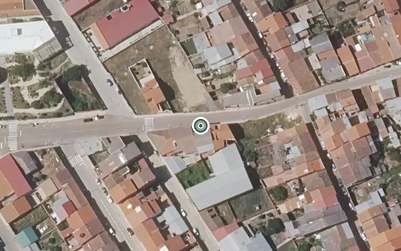 Vista aérea de la ubicación de Centro Residencial la Siberia