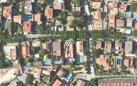 Vista aérea de la ubicación de Residencia asistida Magnolia