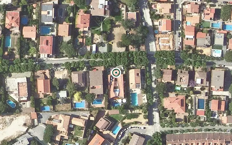 Vista aérea de la ubicación de Centro de día Magnolia