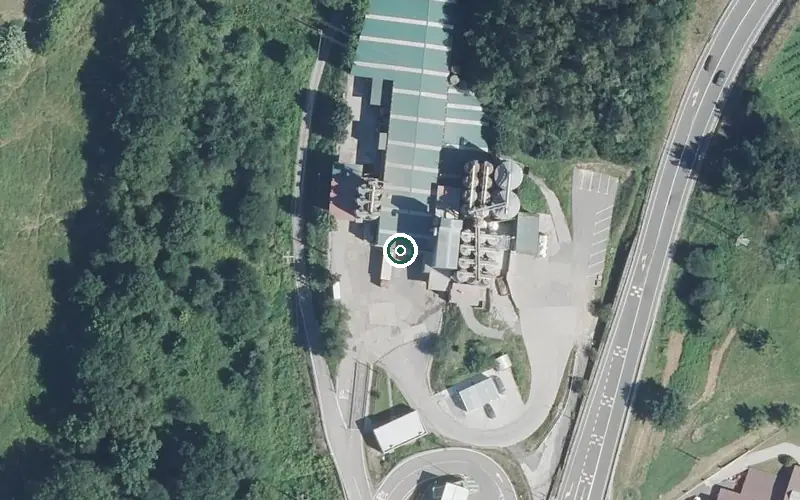 Vista aérea de la ubicación de Residencia San José de Larrauri Egoitza