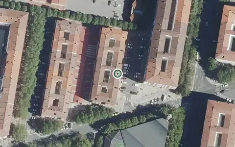 Vista aérea de la ubicación de Vivienda Comunitaria Araba