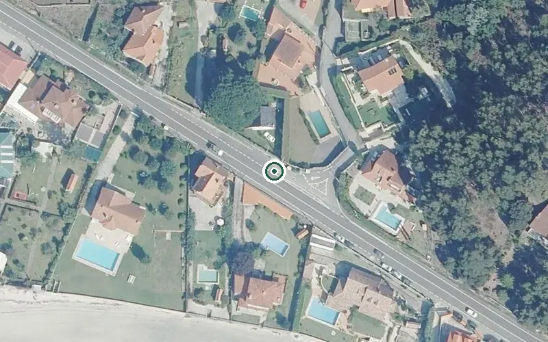 Vista aérea de la ubicación de Centro de Día para Persoas Maiores Saraiva Poio