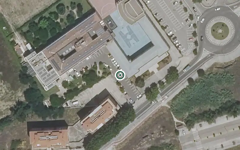 Vista aérea de la ubicación de Centro de Día San Diego