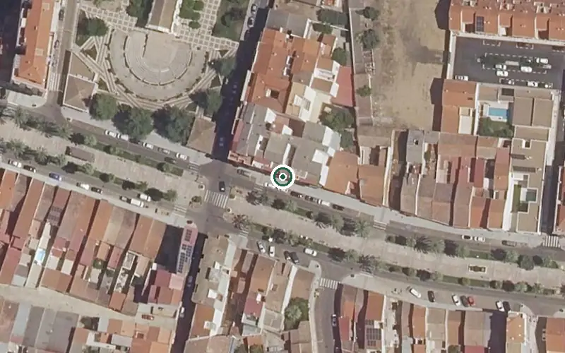 Vista aérea de la ubicación de Cd Benito Mateos