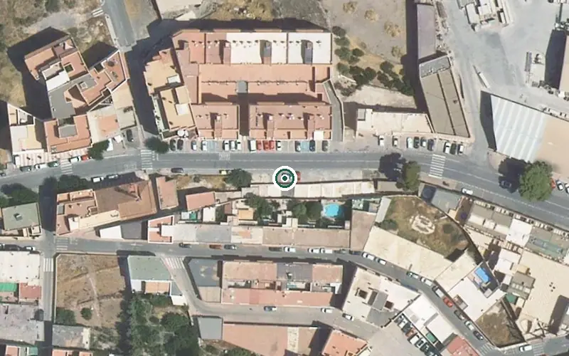 Vista aérea de la ubicación de Centro de Día para Mayores María López Rodríguez