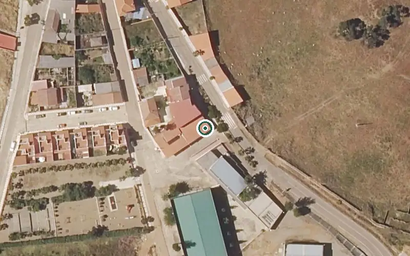 Vista aérea de la ubicación de C.r. Flor de Jara