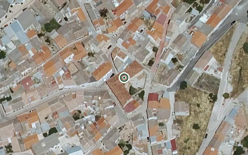 Vista aérea de la ubicación de Residencia de Mayores Amparo Eloy y Rodado