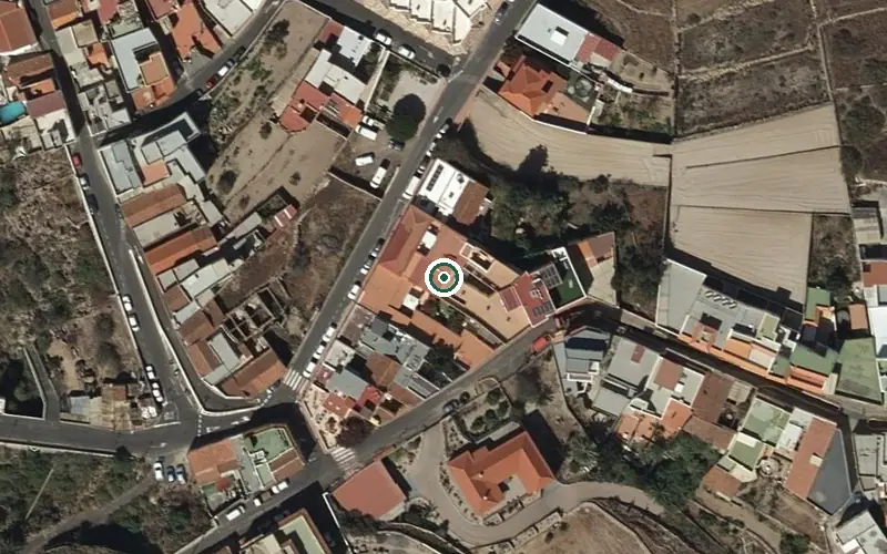 Vista aérea de la ubicación de Centro de Día La Alborada Padre Damian
