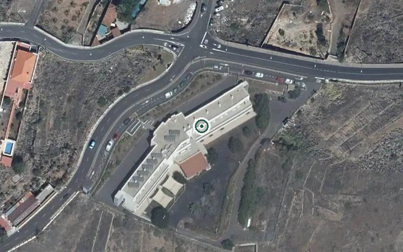Vista aérea de la ubicación de Centro Sociosanitario Fundación Canaria Candelaria