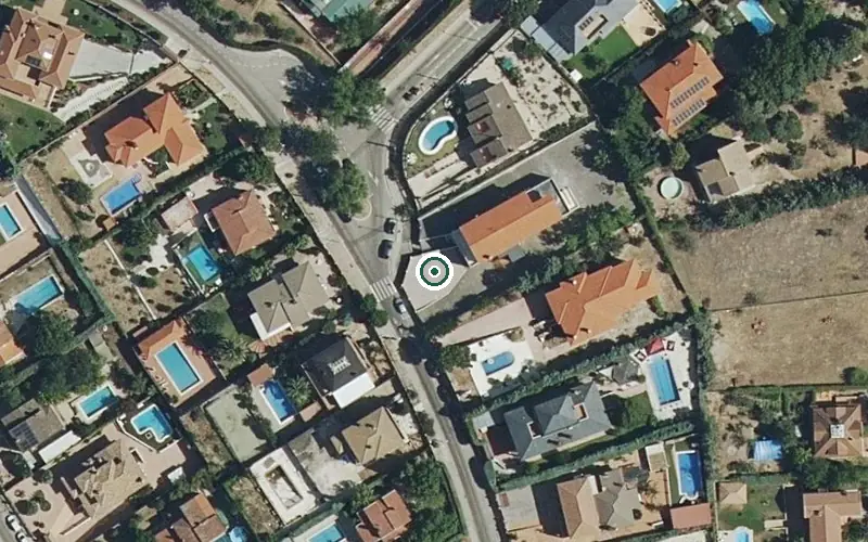 Vista aérea de la ubicación de Residencia Coimbra Park