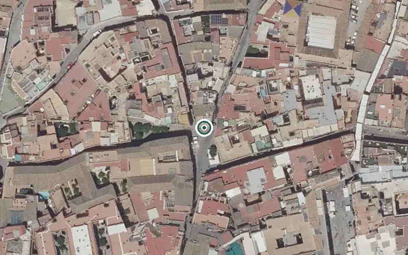 Vista aérea de la ubicación de Residencia para Mayores del Santísimo Cristo de los Dolores