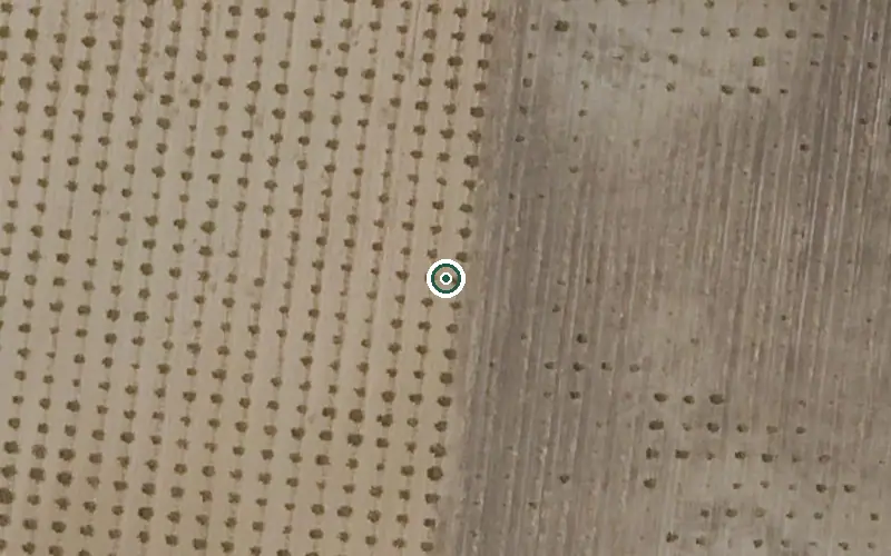 Vista aérea de la ubicación de Vivienda de Mayores Municipal