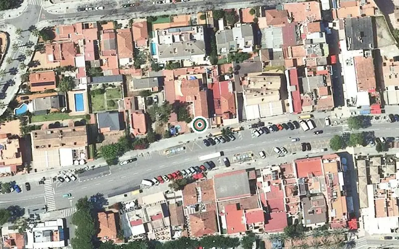 Vista aérea de la ubicación de Residència l'Oreneta