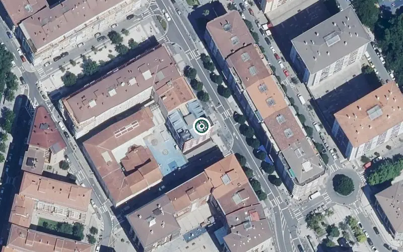 Vista aérea de la ubicación de Residencia Asistida Cruz Roja Egoitza