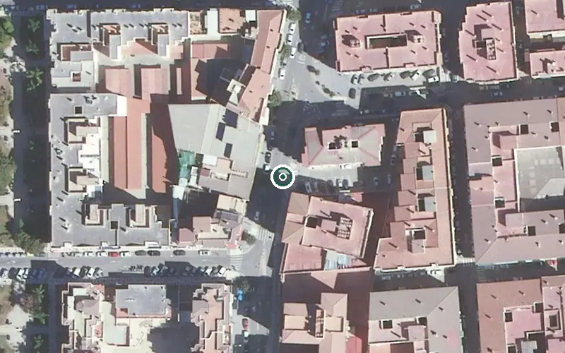 Vista aérea de la ubicación de Vivienda Tutelada Santa Rita de Casia
