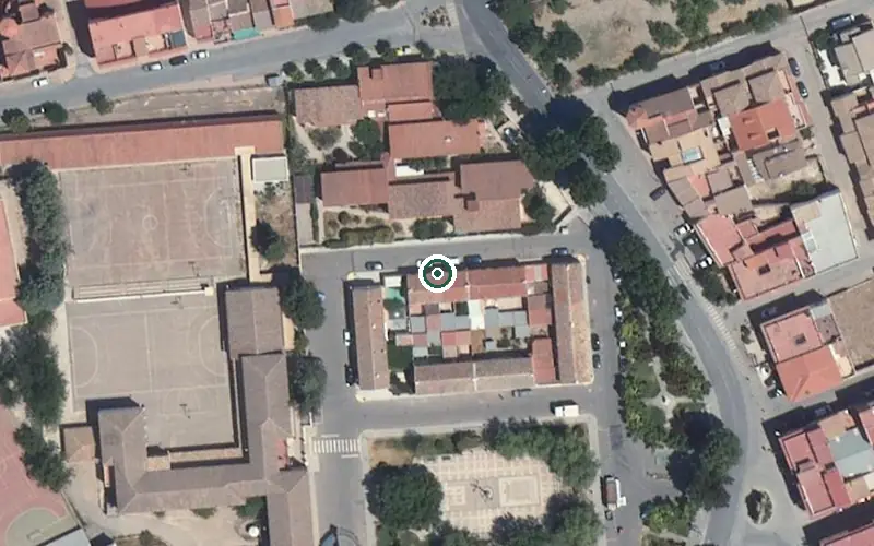 Vista aérea de la ubicación de Centro Residencial para Personas Mayores Velez Rubio