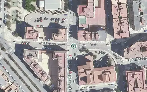 Vista aérea de la ubicación de Centro Residencial para Personas Mayores Casa Klein