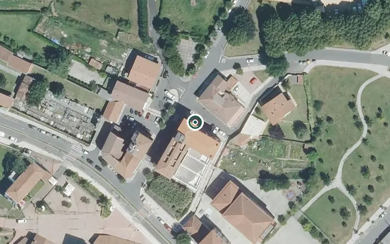 Vista aérea de la ubicación de Hogar Residencia S.jose de Erandio Egoitza