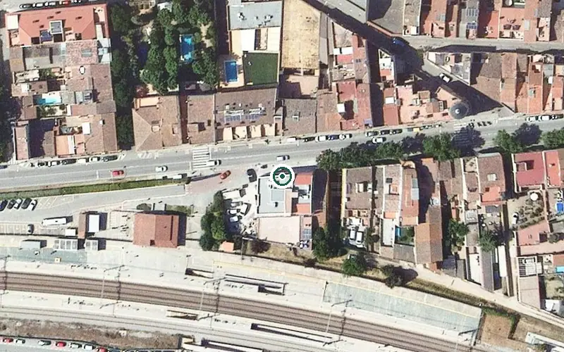 Vista aérea de la ubicación de Residència Anthurium