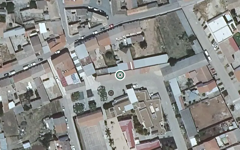 Vista aérea de la ubicación de Vivienda Municipal de Mayores