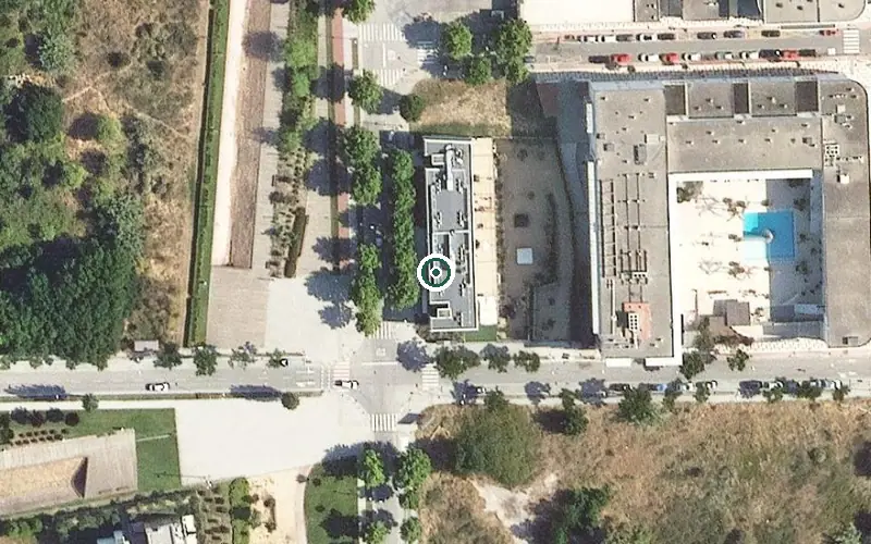 Vista aérea de la ubicación de Residència Assistida La Calma Residencial