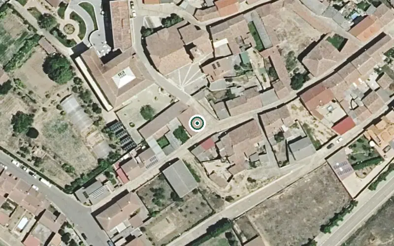 Vista aérea de la ubicación de Residencia de Personas Mayores Hospital de San Lazaro