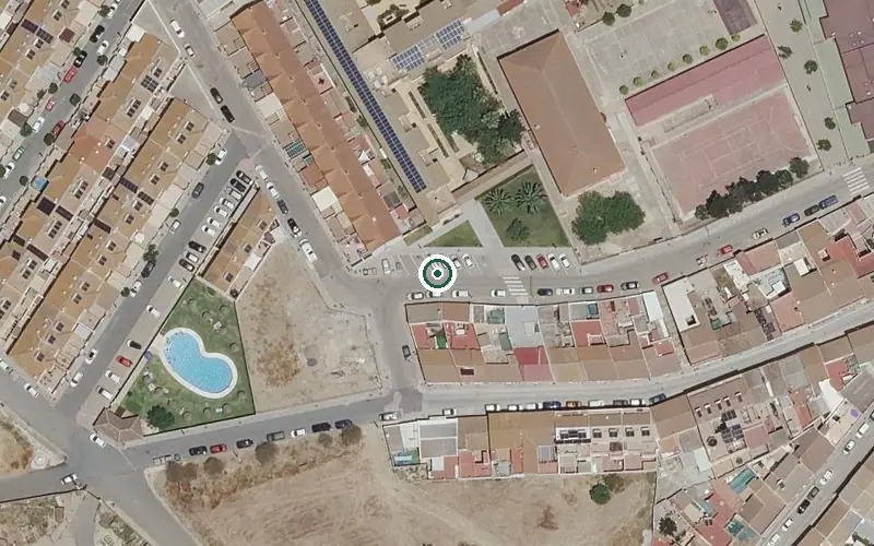 Vista aérea de la ubicación de Centro de Día para Mayores San Antonio Abad
