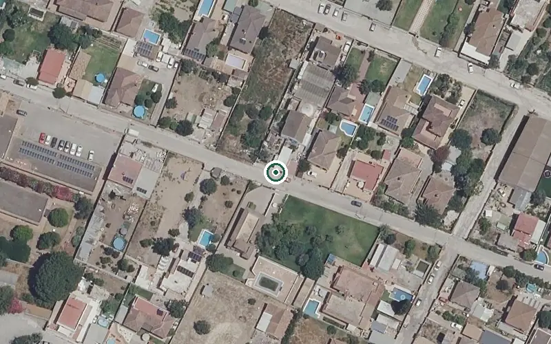 Vista aérea de la ubicación de Residencia de Mayores Guadalete
