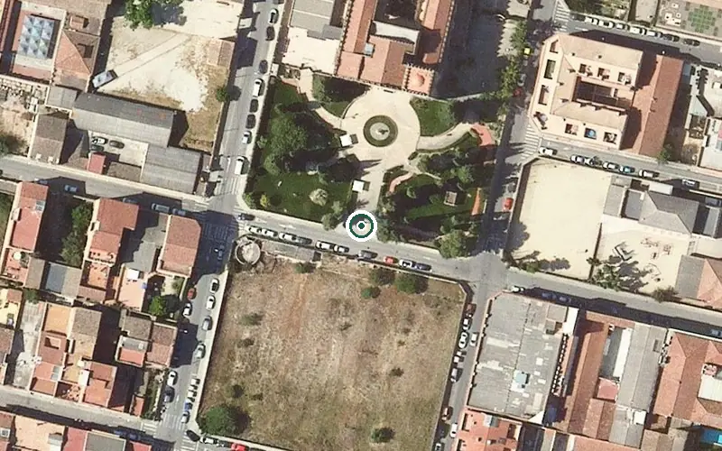 Vista aérea de la ubicación de Hogar del Santo Cristo