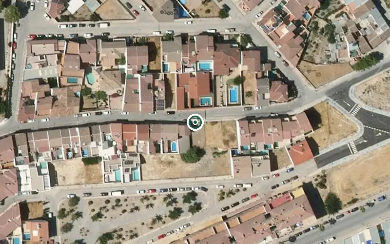 Vista aérea de la ubicación de Residencia de Personas Mayores Nuestra Señora de los Desamparados