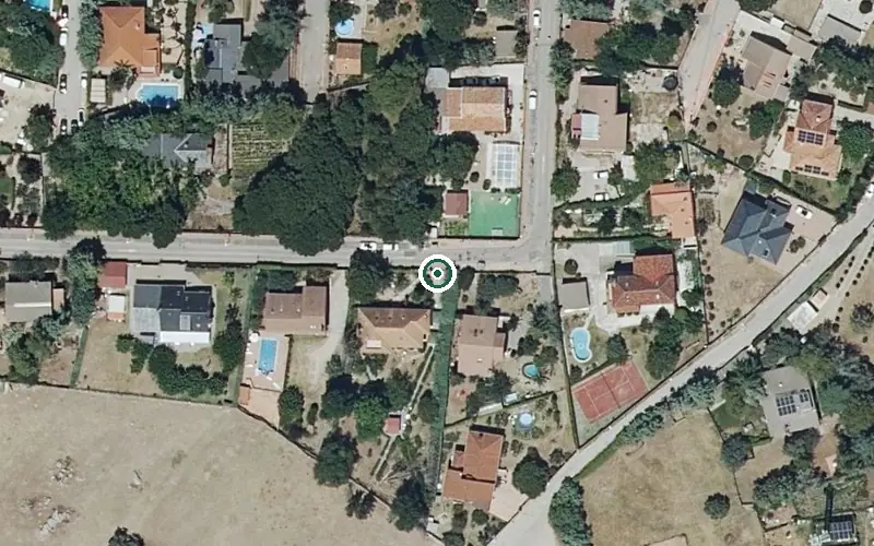 Vista aérea de la ubicación de Residencia Ítaca