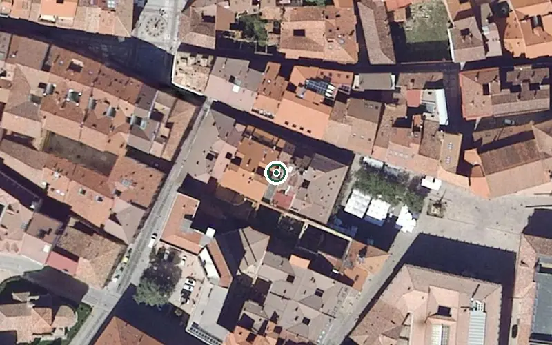 Vista aérea de la ubicación de Residencia de Mayores el Palacio
