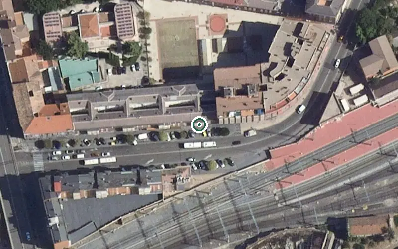 Vista aérea de la ubicación de Residencia de Mayores Ampavall