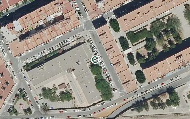 Vista aérea de la ubicación de Residencia P.m.d. Savia Xirivella