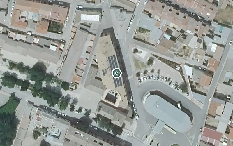 Vista aérea de la ubicación de Residencia de Mayores Santísimo Cristo del Prado