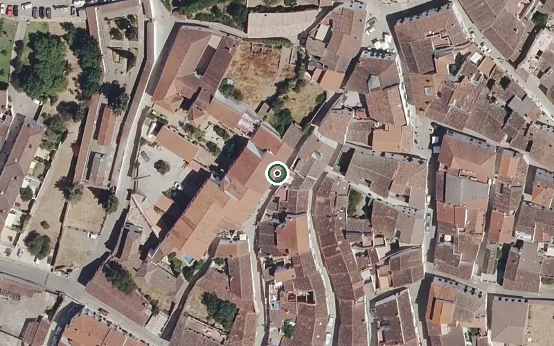 Vista aérea de la ubicación de Centro Residencial para Mayores Virgen del Prado