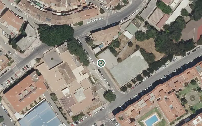 Vista aérea de la ubicación de Centro de Día para Mayores Virgen del Carmen