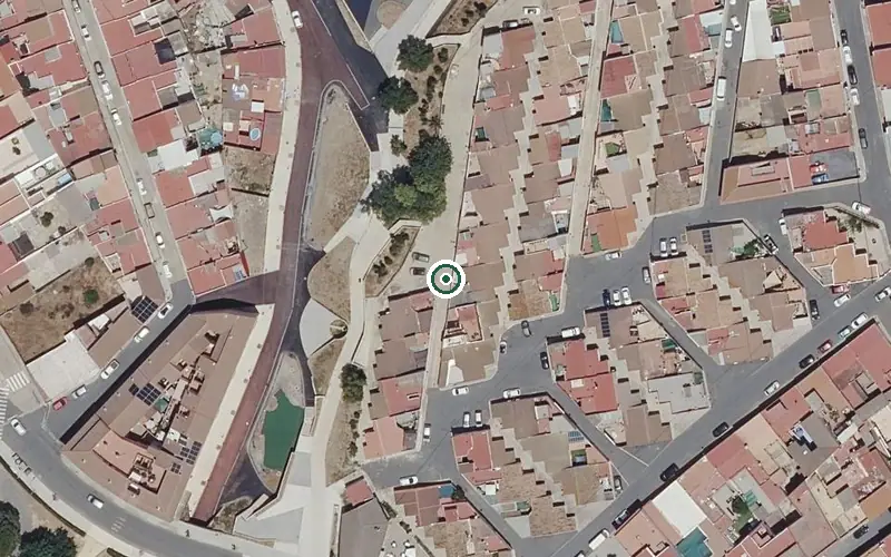 Vista aérea de la ubicación de Centro Residencial para Personas Mayores Jesús de Nazaret