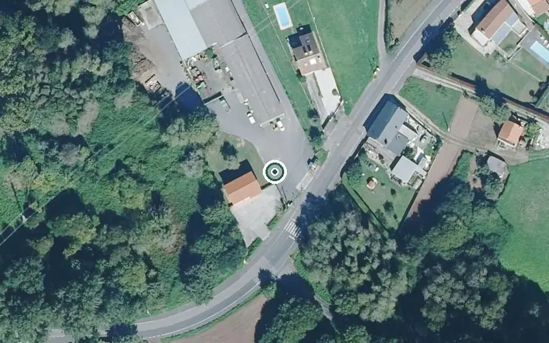 Vista aérea de la ubicación de Residencia de Maiores de Oleiros
