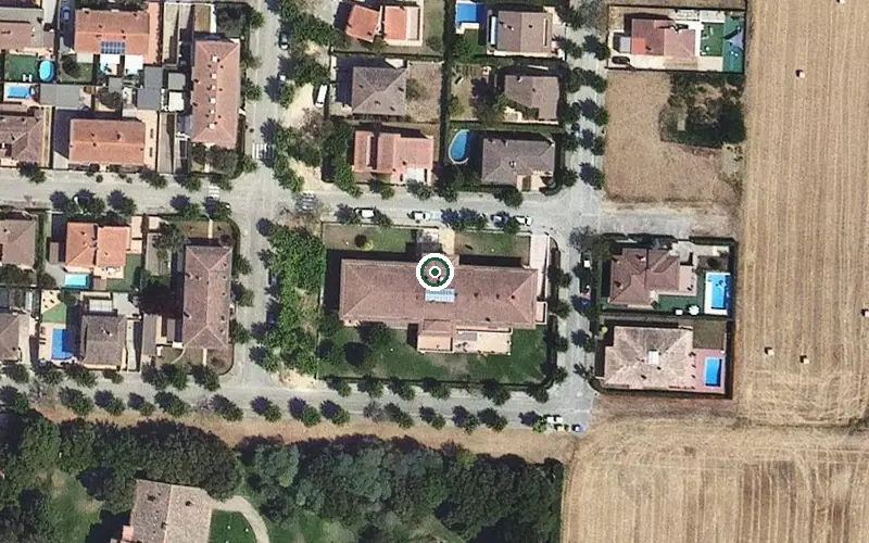 Vista aérea de la ubicación de Centre de dia Les Oliveres