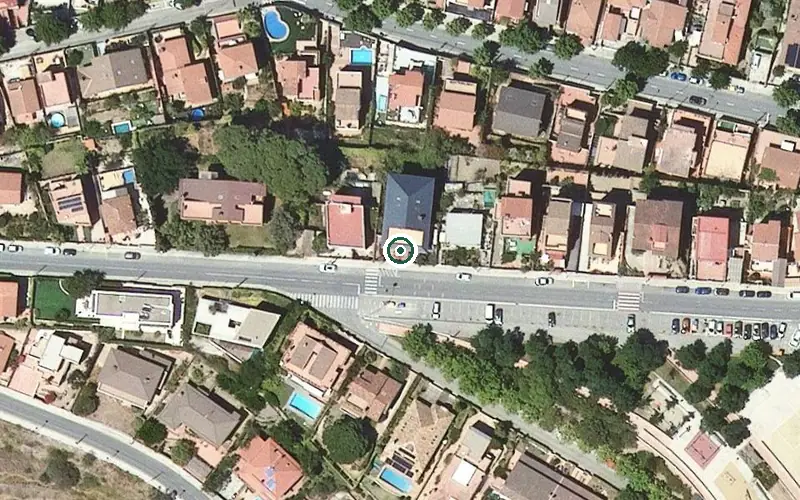 Vista aérea de la ubicación de Residència Qüida'm