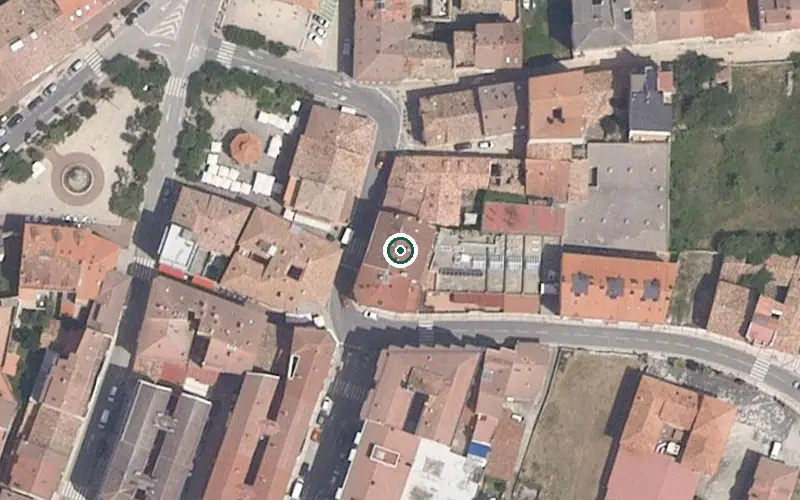 Vista aérea de la ubicación de Residencial Santa Marina