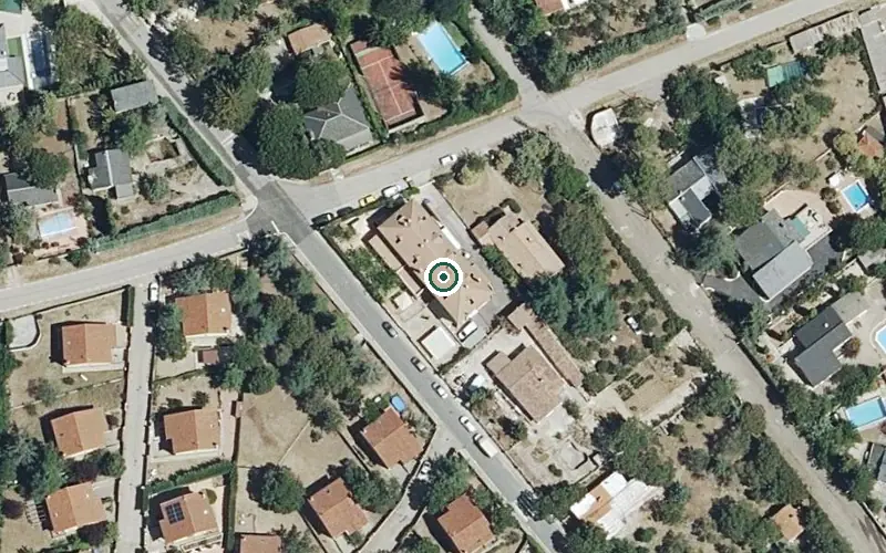 Vista aérea de la ubicación de Residencia Virgen de Regla