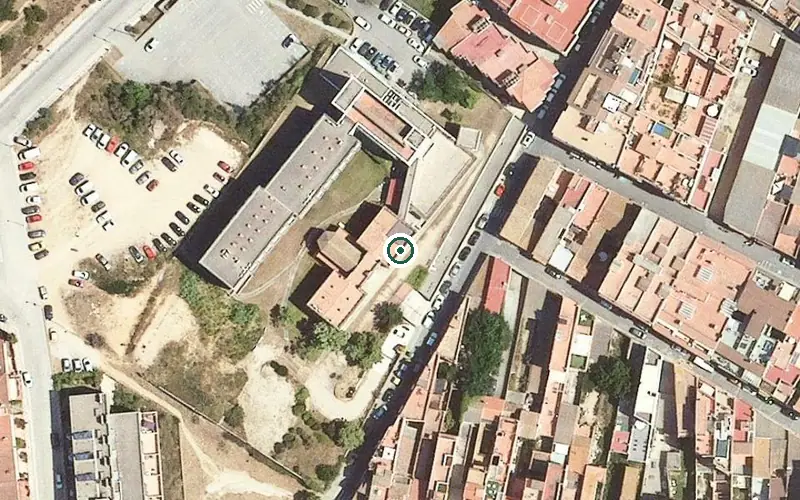 Vista aérea de la ubicación de Hospital-Asil Sant Jaume - Centre de dia