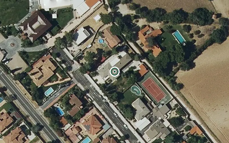 Vista aérea de la ubicación de Residencia Ruiz y Latorre