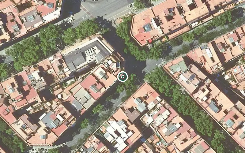 Vista aérea de la ubicación de Residència Prudenci Miralles