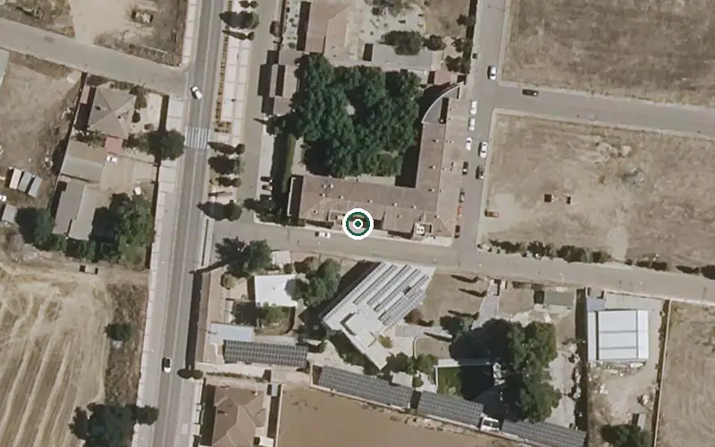Vista aérea de la ubicación de Residencia de Mayores Municipal María Magdalena