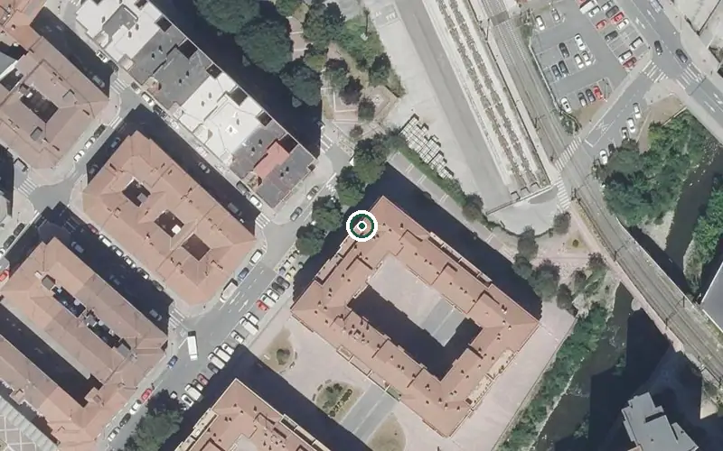 Vista aérea de la ubicación de Residencia Alai Egoitza