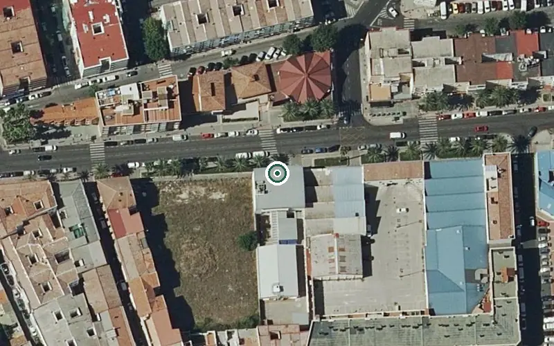 Vista aérea de la ubicación de Centro de Día José Luis Sampedro en Parla